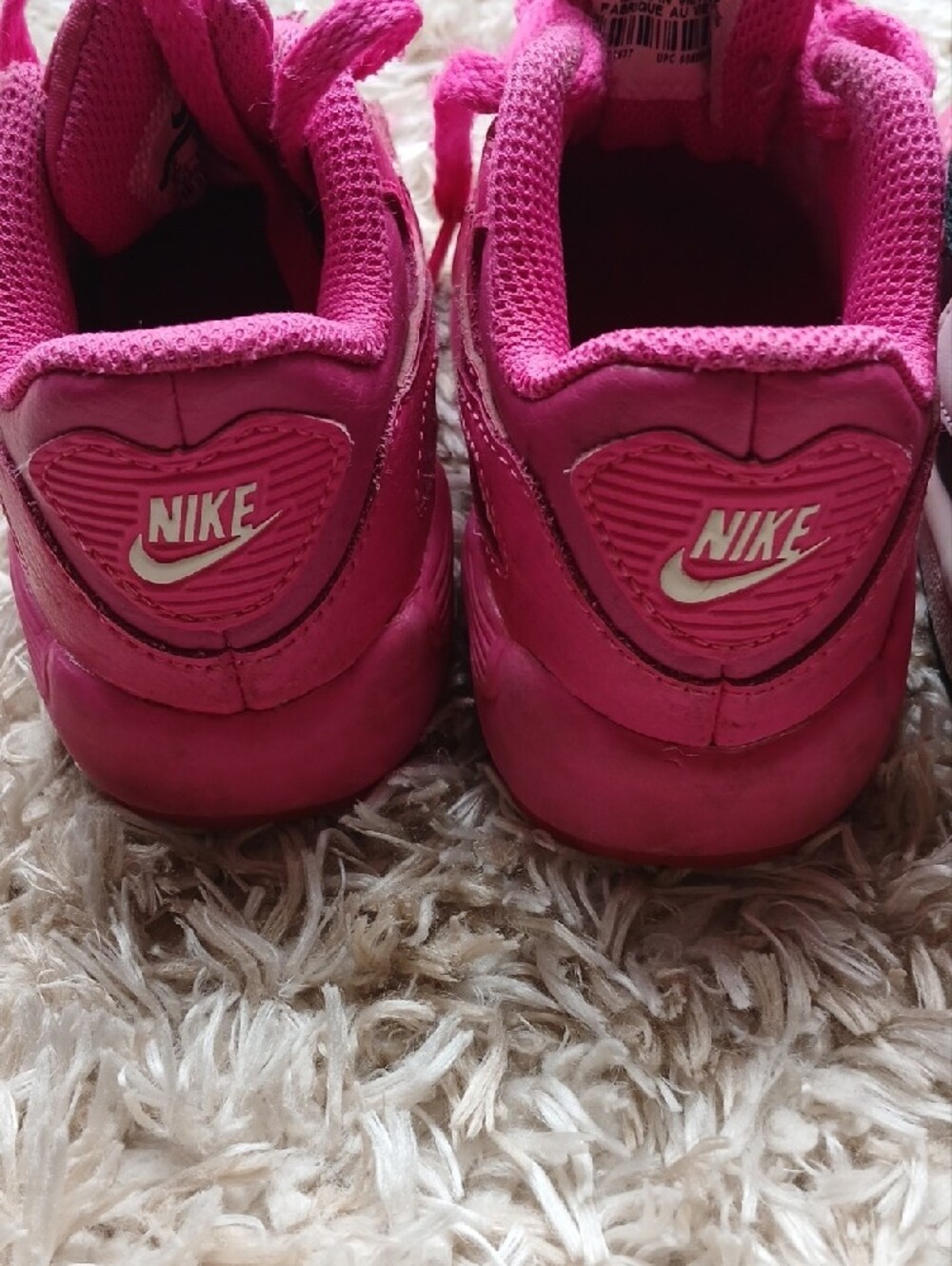 Toddler Girls Nike Sneaker Lot - Jordan 1 Mid & Air Max Pink Black Size 6 - Picture 8 of 9